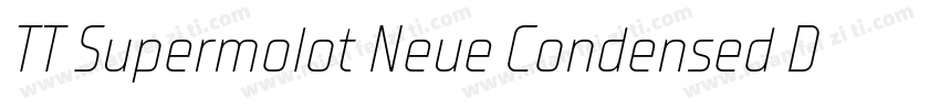 TT Supermolot Neue Condensed DmI字体转换